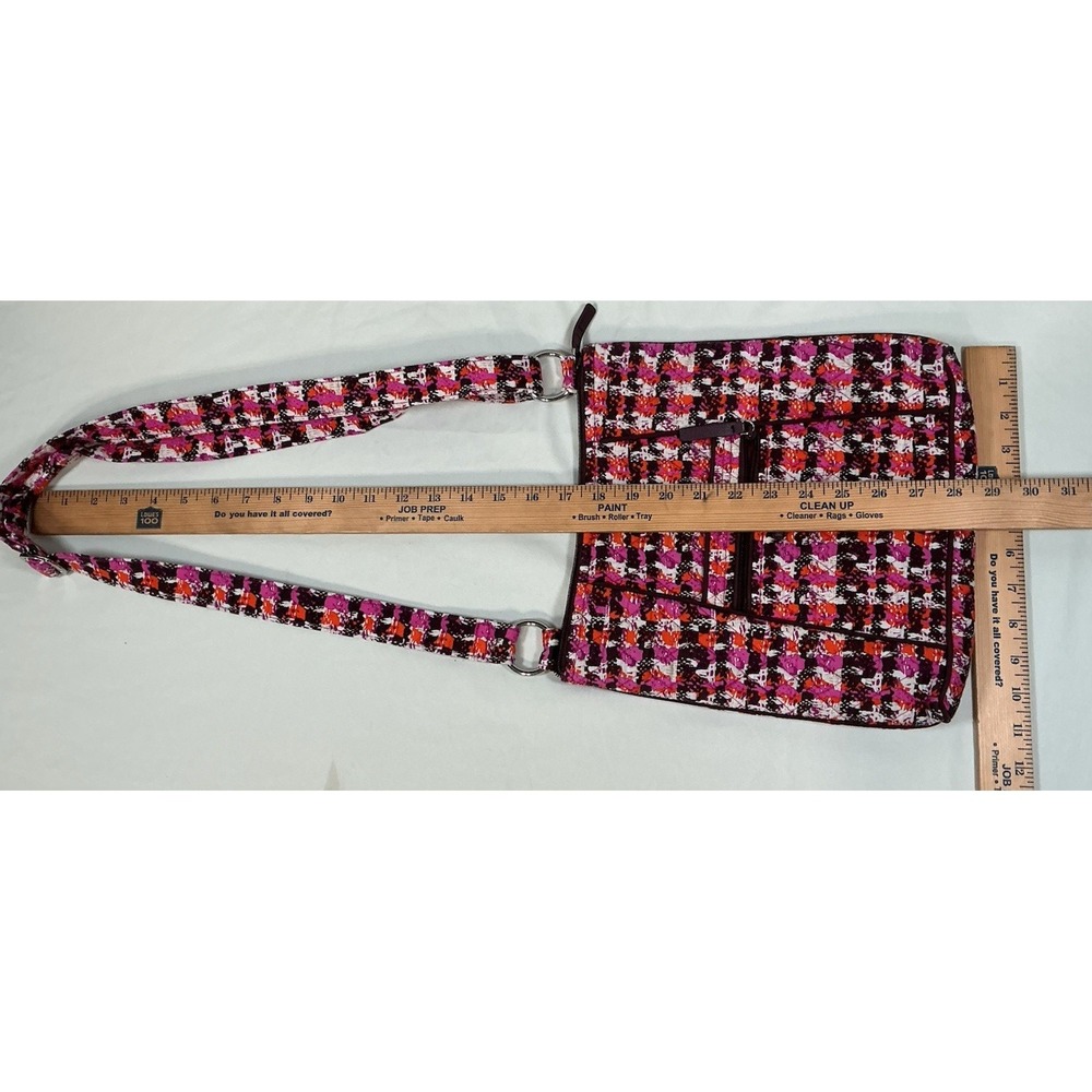 Vera Bradley Hipster Crossbody Purse Houndstooth Tweed Travel - Picture 2 of 14